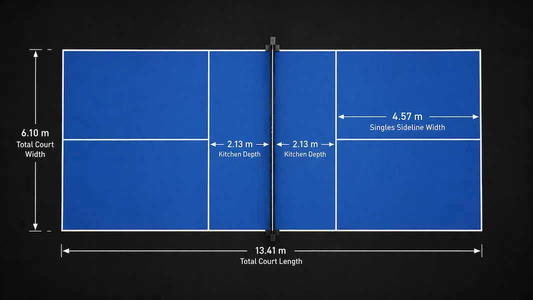 Ukuran Lapangan Pickleball Standar IFP 2026