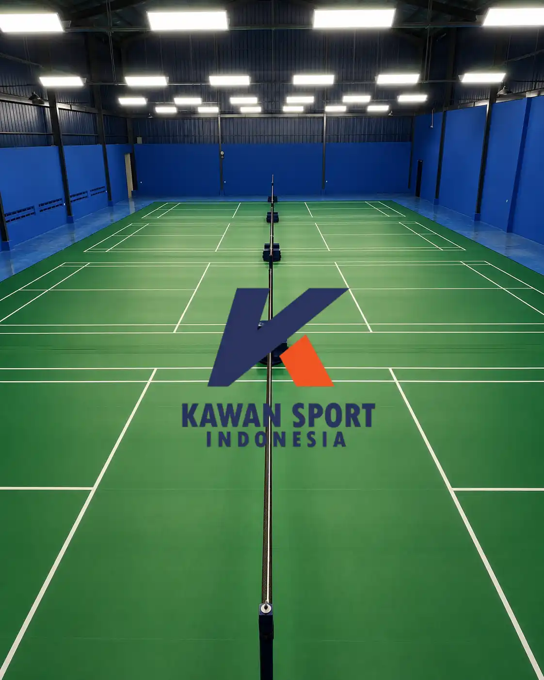 Kontraktor lapangan badminton GOR Abadi Bandung