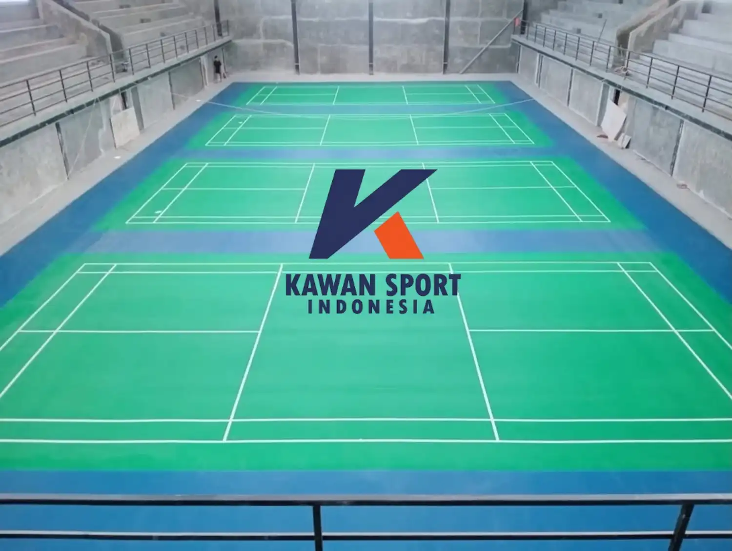 Kontraktor lapangan badminton Hall Harapan Bangsa Banda Aceh — 4 lapangan Premium Profesional BWF