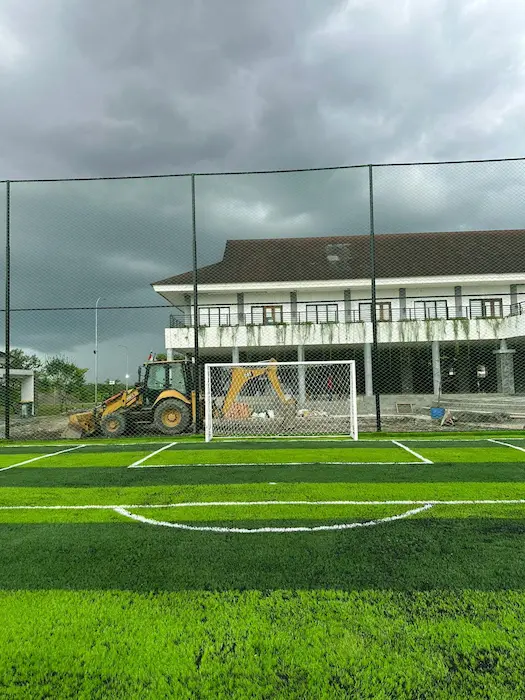 Pemasangan lapangan Mini Soccer Rechall Townsite Tanah Putih Tanjung Enim Sumatera Selatan