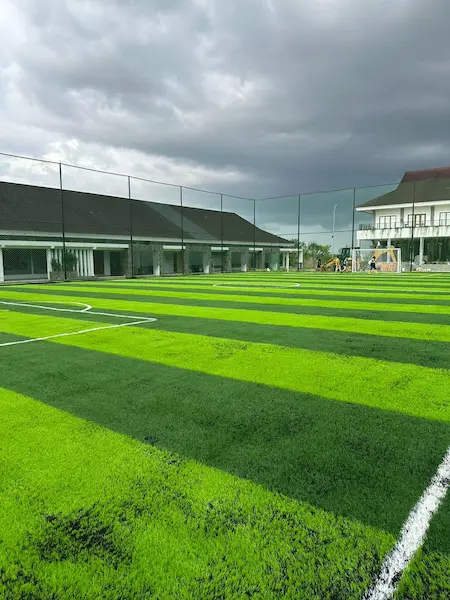 Lapangan Mini Soccer Tanjung Enim tampak dari atas