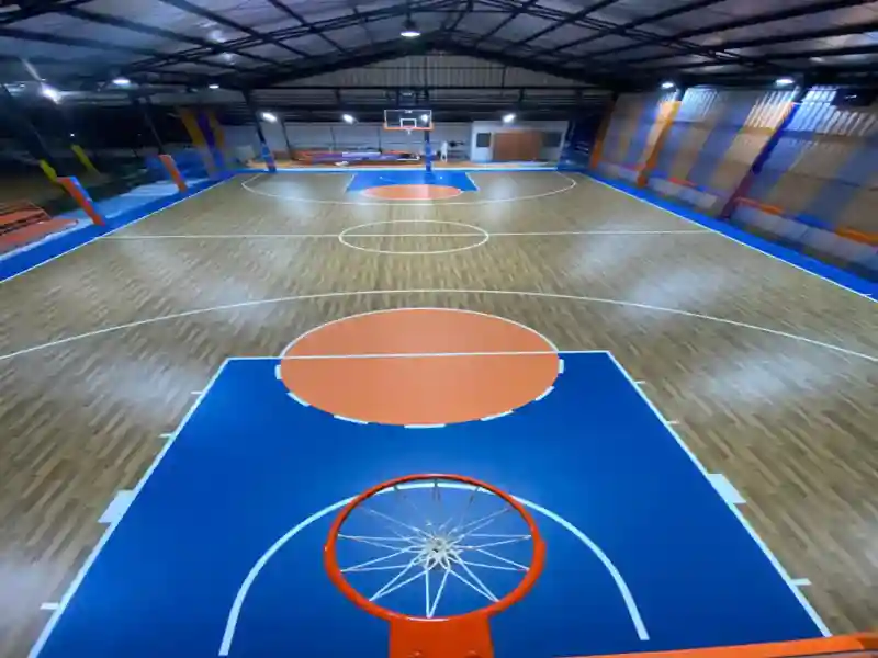 Pemasangan Lantai Vinyl Basket GOR Bogor